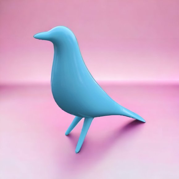 Mini Mid Century Modern Depression Style Eames Retro Bird Figurine - Picture 6 of 6